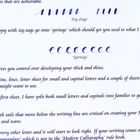 Modern Calligraphy Booklet