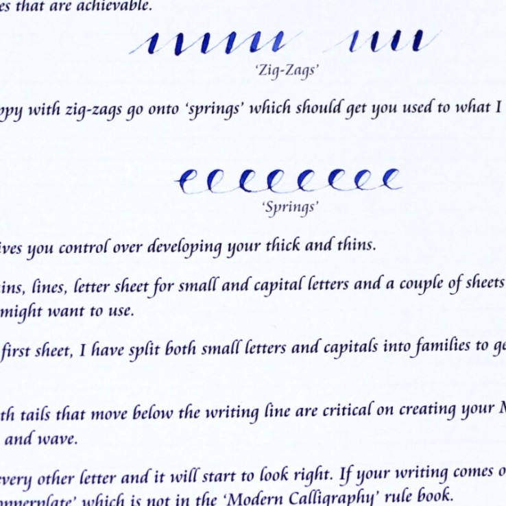 Livret de calligraphie moderne Livret de calligraphie moderne