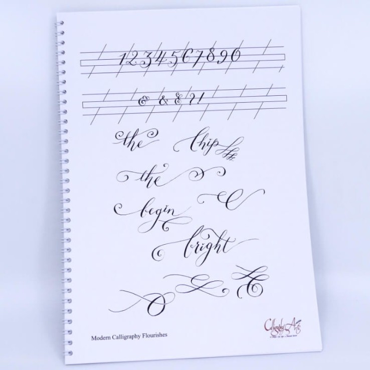 Folleto de caligrafía moderna Folleto de caligrafía moderna
