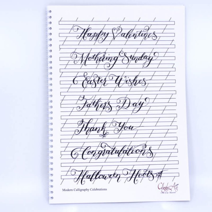 Modernes Kalligraphieheft