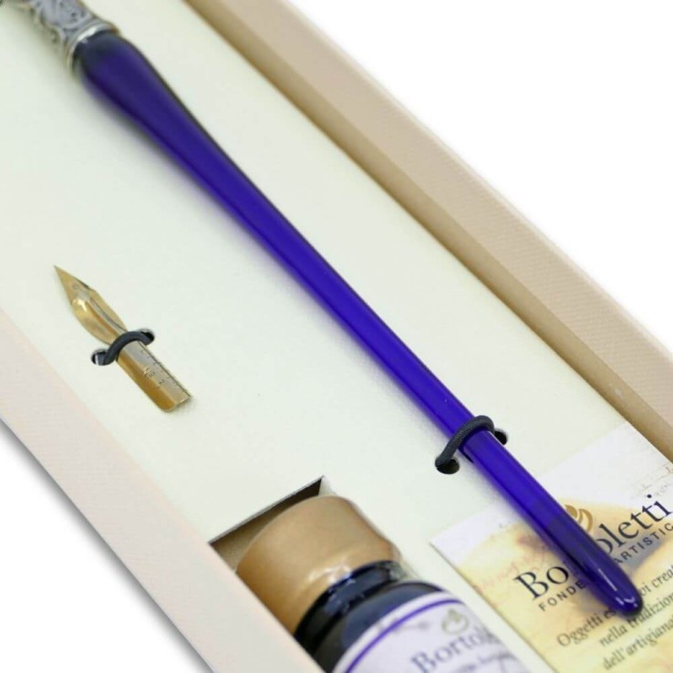 Stylo de calligraphie de verre de Murano fait main sur Bortoletti