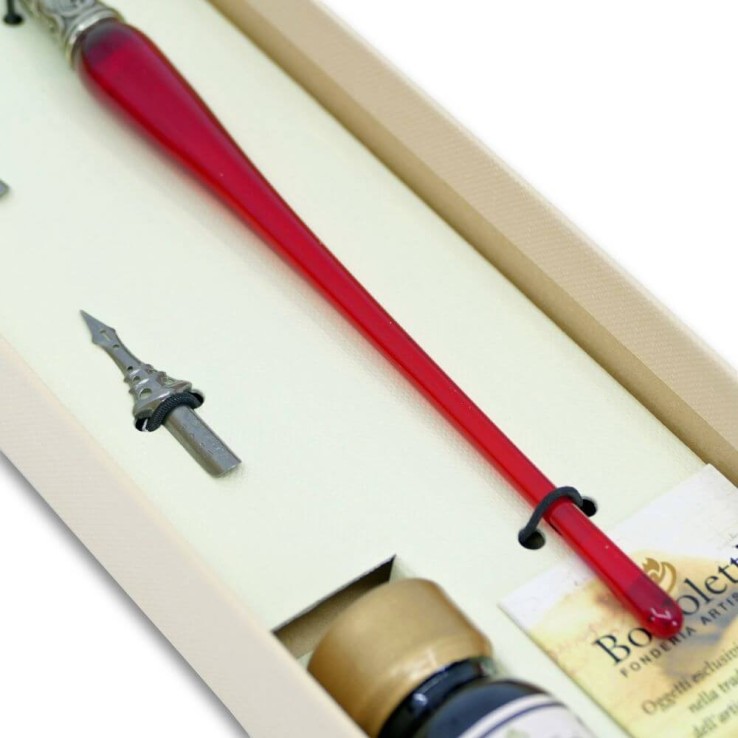 Glas kalligrafi penna - 9 färger Glas kalligrafi penna - 9 färger
