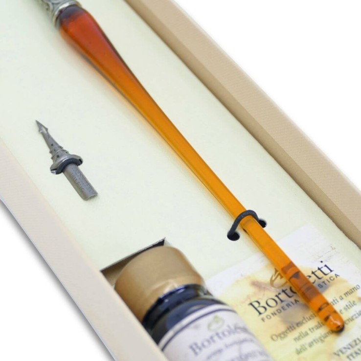 Glas kalligrafi penna - 9 färger Glas kalligrafi penna - 9 färger