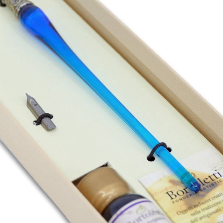 Stylo de calligraphie en verre - 9 couleurs