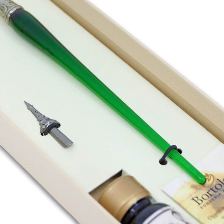 Glas kalligrafi pen - 9 farver Glas kalligrafi pen - 9 farver