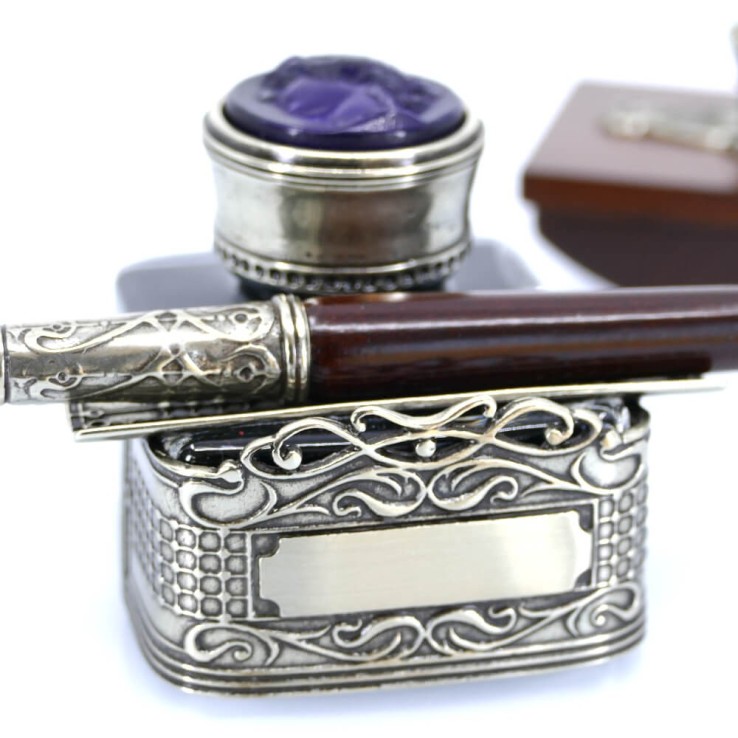 Wooden calligraphy desk set - Corner Wooden calligraphy desk set - Corner