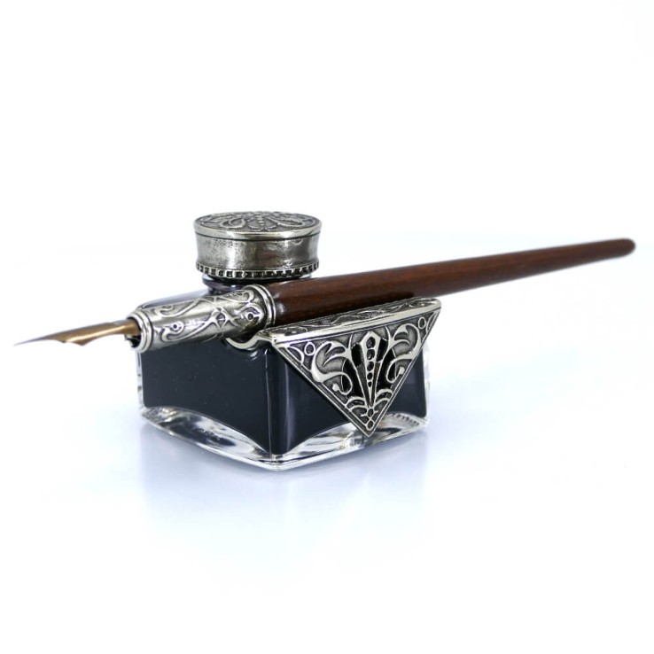 Ensemble de bureau de calligraphie en bois - Tiziano Ensemble de bureau de calligraphie en bois - Tiziano