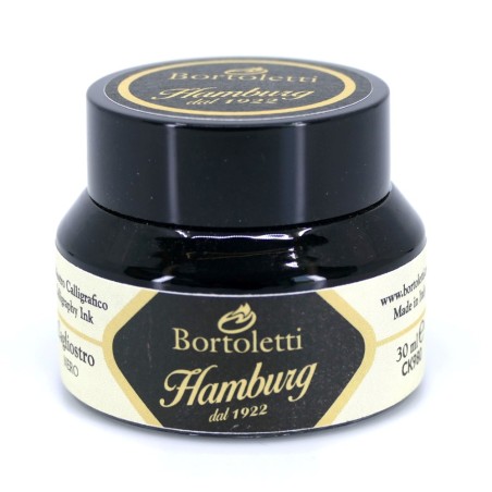 Bortoletti Sort cagliostro kalligrafi blæk 30ml flaske