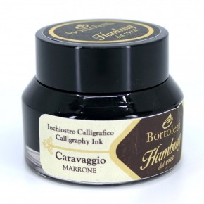 Brun italiensk kalligrafi bläck - Hamburg Caravaggio