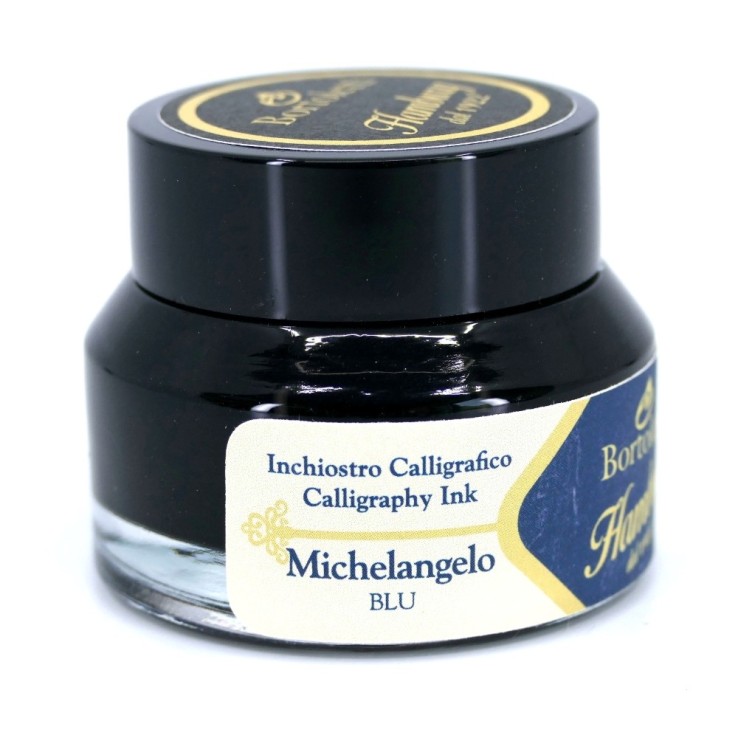 Blue Italian Calligraphy Ink - Hamburg Michelangelo Blue Italian Calligraphy Ink - Hamburg Michelangelo