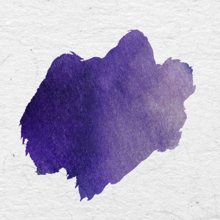 Swatch de couleur de couleur de calligraphie violet Lucrezia