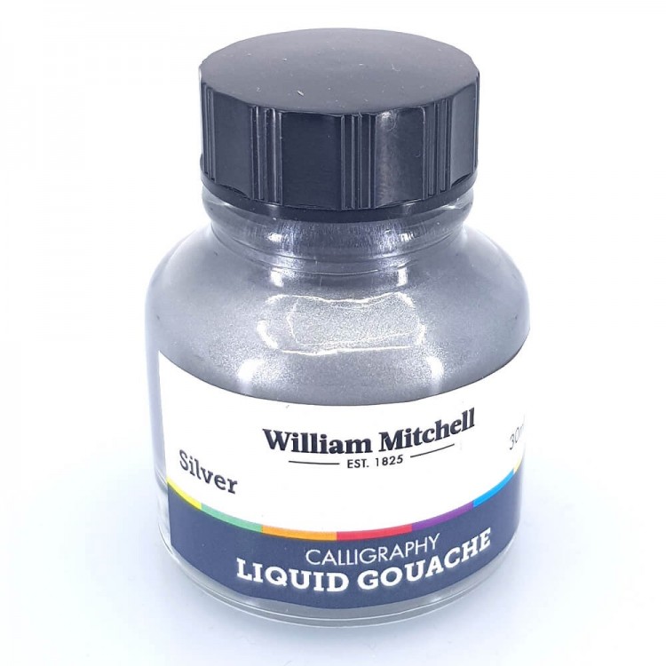 Gouache líquido 30ml - plata