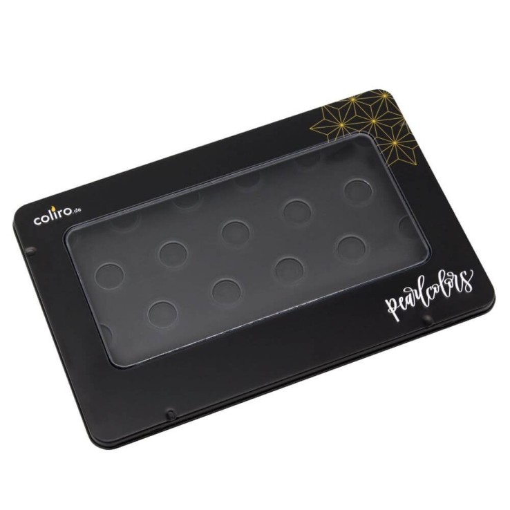 Black Metal Palette Box para 22 Coliro Pearlcolors