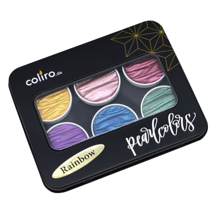 Coliro "Rainbow" Pearlcolor Set in Metallkasten