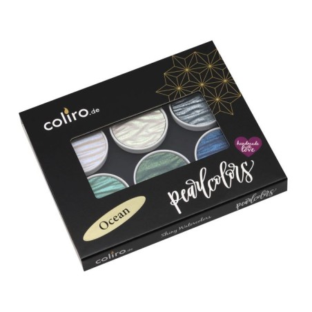 Coliro "Ocean" Set di perle in scatola di metallo con manica di cartone