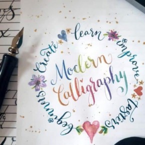 4 viikon modernin kalligrafian iltakurssi - maaliskuu 2023