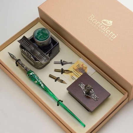 Glass Pen Calligraphy Desk Set - Priuli