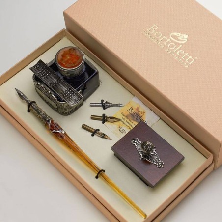 Glass Pen Calligraphy Desk Set - Priuli