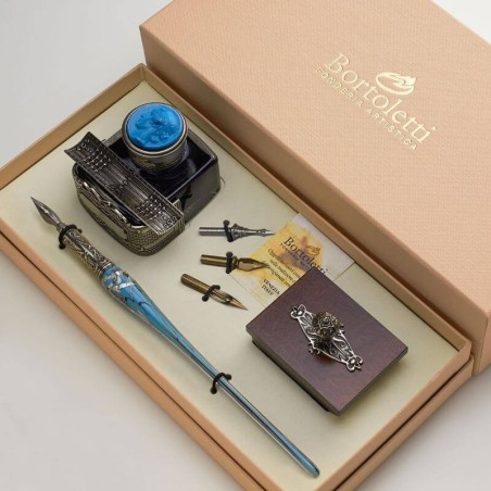 Glas pen kalligrafi skrivebordssæt - Priuli