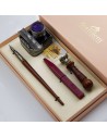 Wooden pen and wax seal set - Sospiri