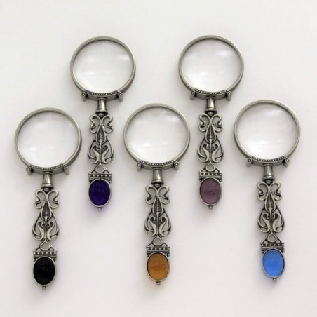 Bortoletti Dandalo magnifying glass with optical glass and cameo