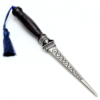 Bortoletti Baldi wooden letter opener with bronze detail 2