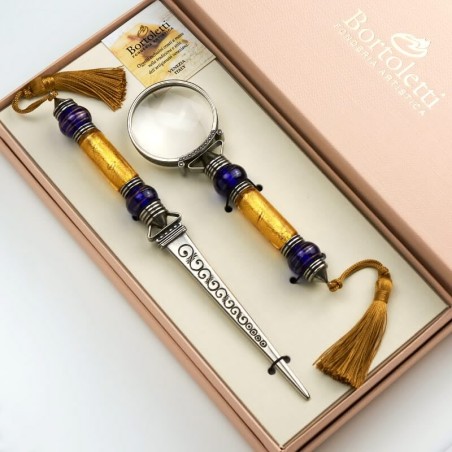 Letter opener and magnifying glass - Casanova