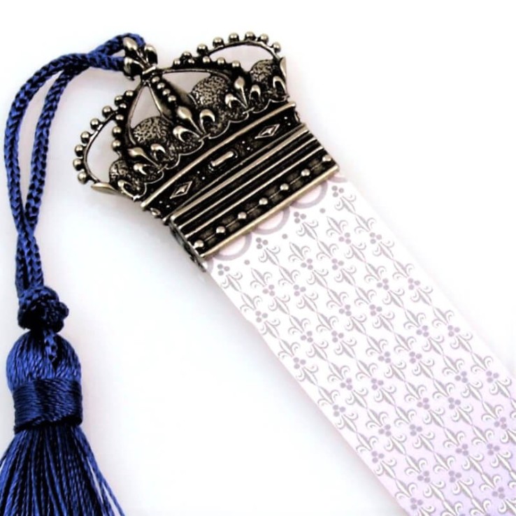 Bortoletti Fleur-de-Lis Crown Bookmark Gros plan