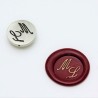 Cachet cachet de cire - lettres doubles