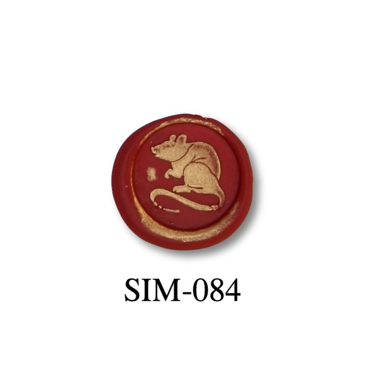 Bortoletti mouse Chinese zodiac wax seal stamp