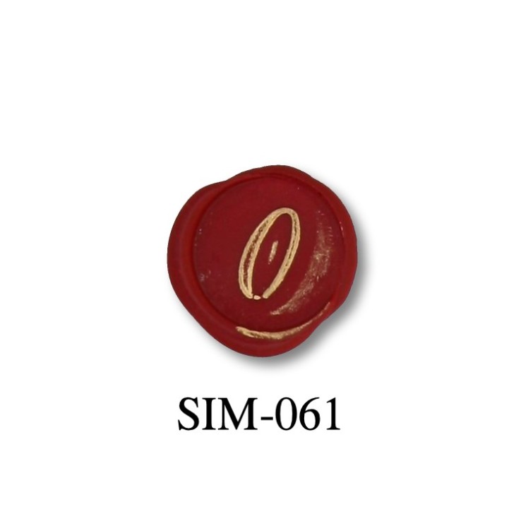 Bortoletti 22 mm voks forseglingsstempel - nummer 0