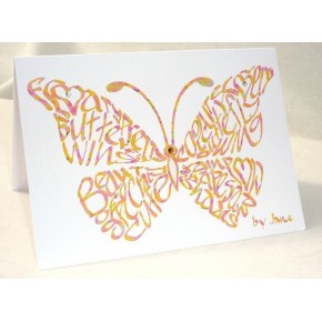 Confetti Butterfly Card