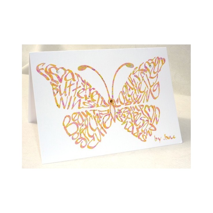 Confetti Butterfly Card Confetti Butterfly Card