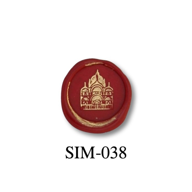 Bortoletti St Marks Basilica Venedig 22 mm voksforseglingsstempel