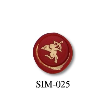 Bortoletti Cupido 22 mm sello de sello de cera
