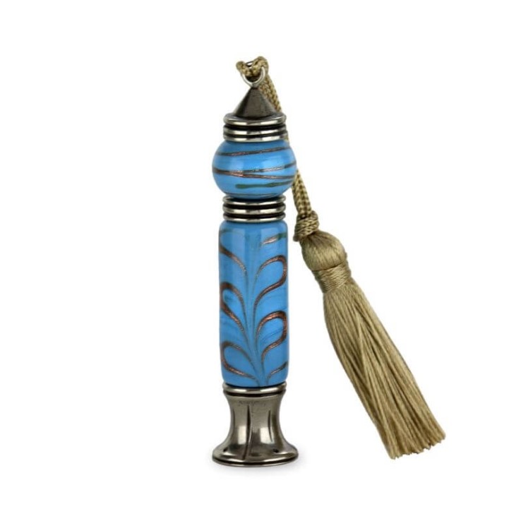 Sello de cera de cristal de Milani Murano de color turquesa por Bortoletti