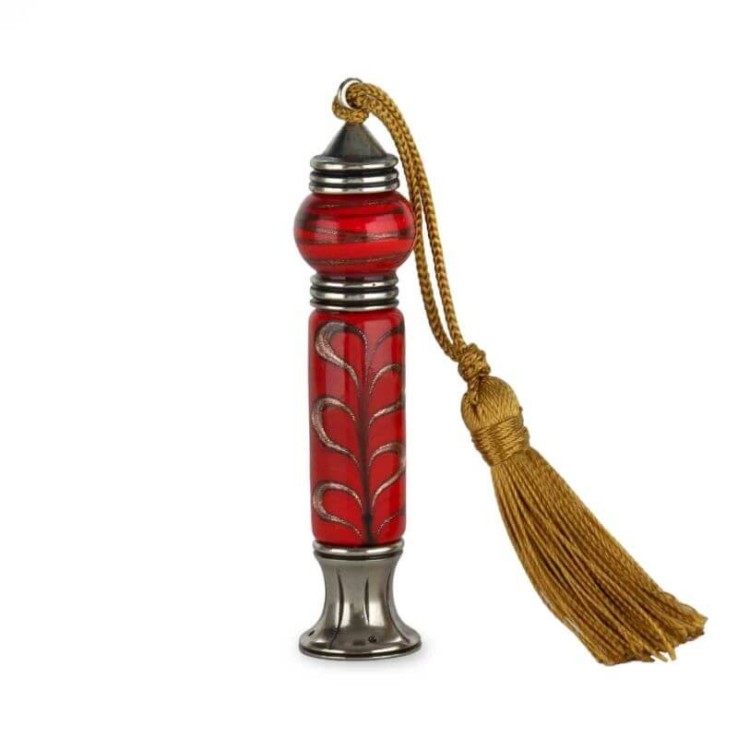 Sello de cera de cristal de Milani Milani rojo por Bortoletti