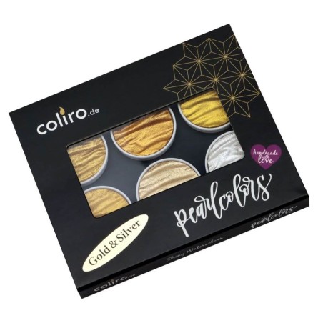 Coliro Pearlcolors - oro y plata (caja de metal)