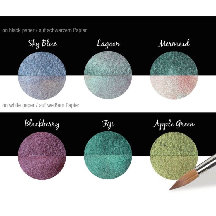 Coliro "Paradise" Tableau Swatch montrant les six couleurs