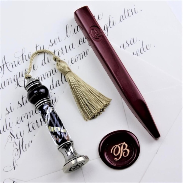 Glasstempel und Wachssiegelset - Martini Glasstempel und Wachssiegelset - Martini