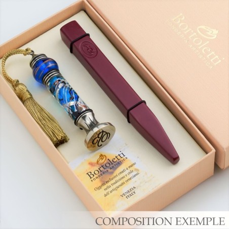 Glass Stamp and Wax Seal Set - Martini