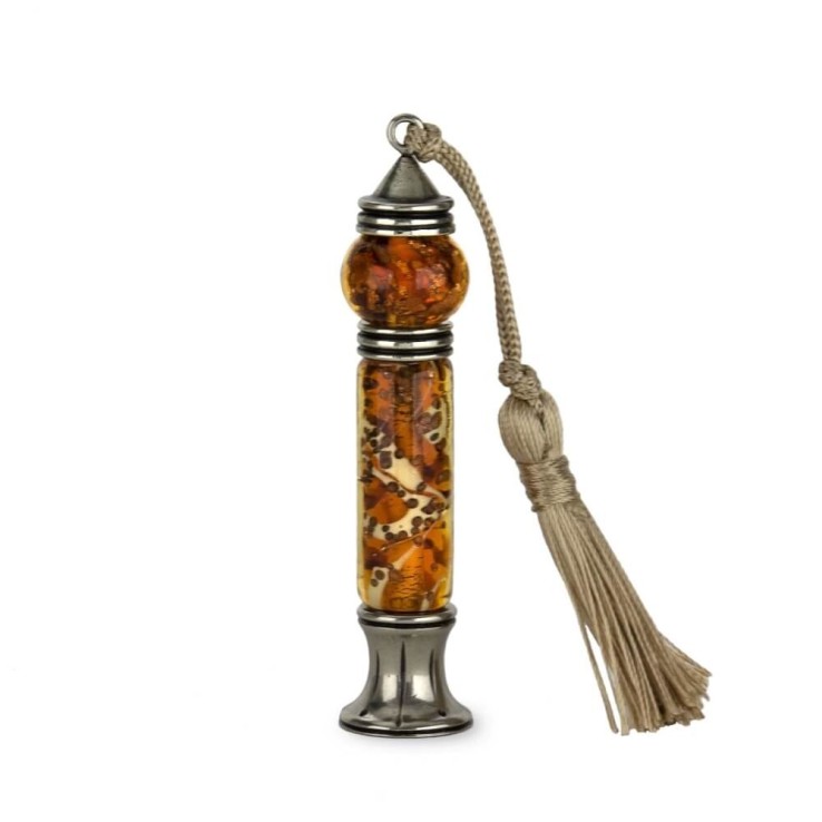 AMBER TEODTOTO MURANO Cera de cera de vidrio sello por Bortoletti