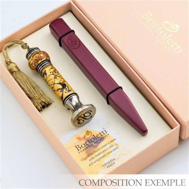 Glass Stamp and Wax Seal Set - Gaggia Glass Stamp and Wax Seal Set - Gaggia