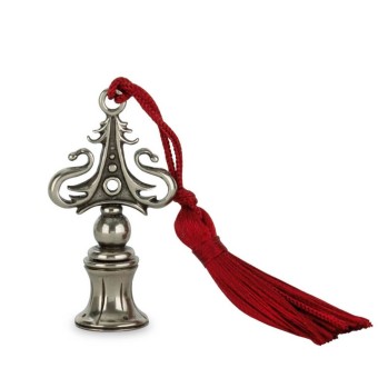 Bortoletti Landi Wax Seal Stamp Handle in nikkel-verzilverd brons