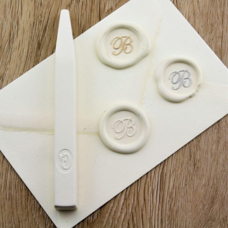 Crème Wax Seal Impressie op envelop
