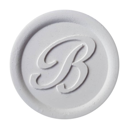 Elegant white wax seal created with Bortoletti sealing wax