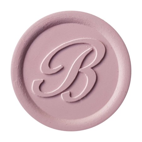 Elegante sello de cera de rosa pastel creado con Bortoletti cera de sellado
