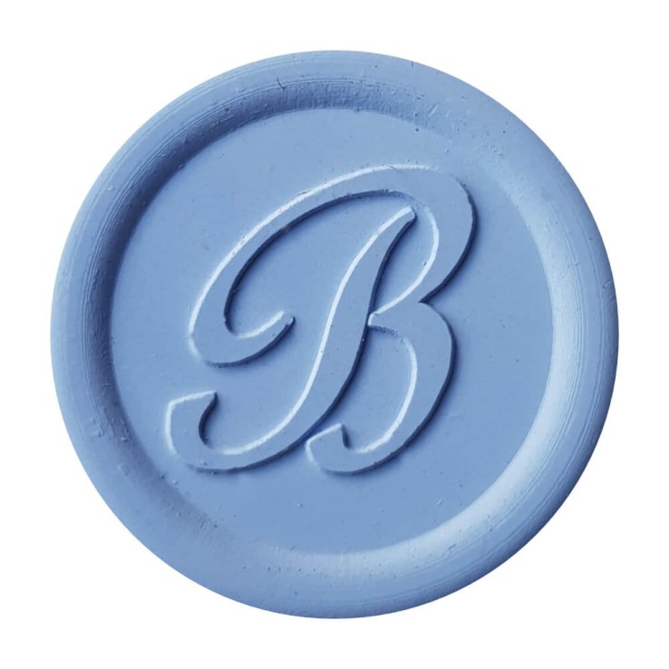 Sceau de cire bleu pâle pâle délicate créé avec Bortoletti cire d'étanchéité