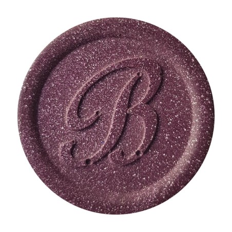 Luxury metallic purple wax seal created with Bortoletti sealing wax