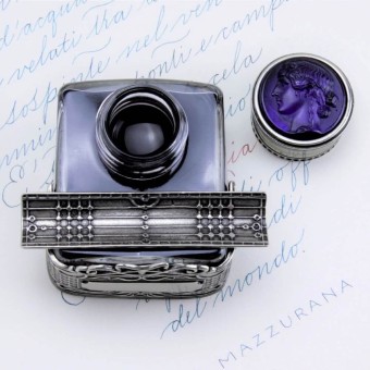 Bortoletti Sospiri Houten pen en wax Seal Set met bronzen inktwell 2